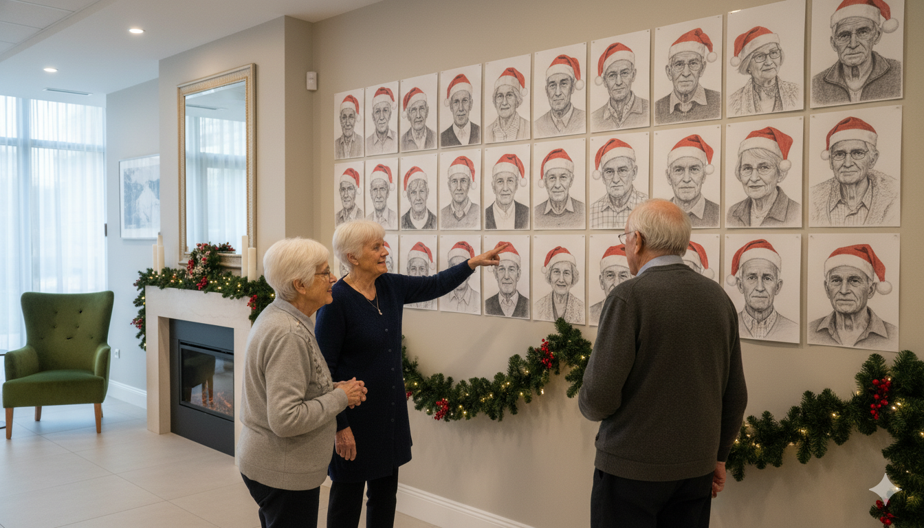 Portraits de Noël en EHPAD : quand l'IA crée du lien intergénérationnel